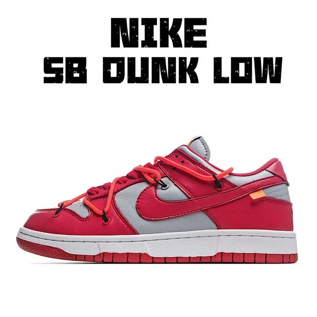 SCHNIKE SB Dunk Baja Blanco Unisex Zapatillas De Deporte Zapatos De Skate Zapatos