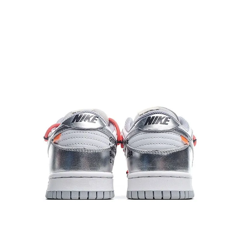 SCHNIKE SB Dunk Baja Blanco Unisex Zapatillas De Deporte Zapatos De Skate Zapatos