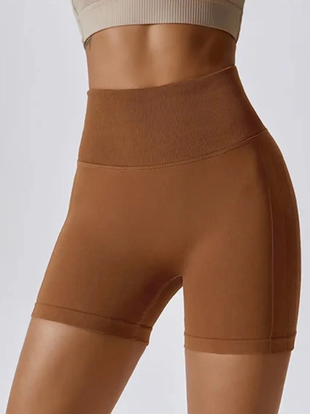 Seamless High Waist Push up Biker Shorts