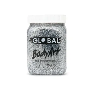 Silver Glitter Face and Body Paint