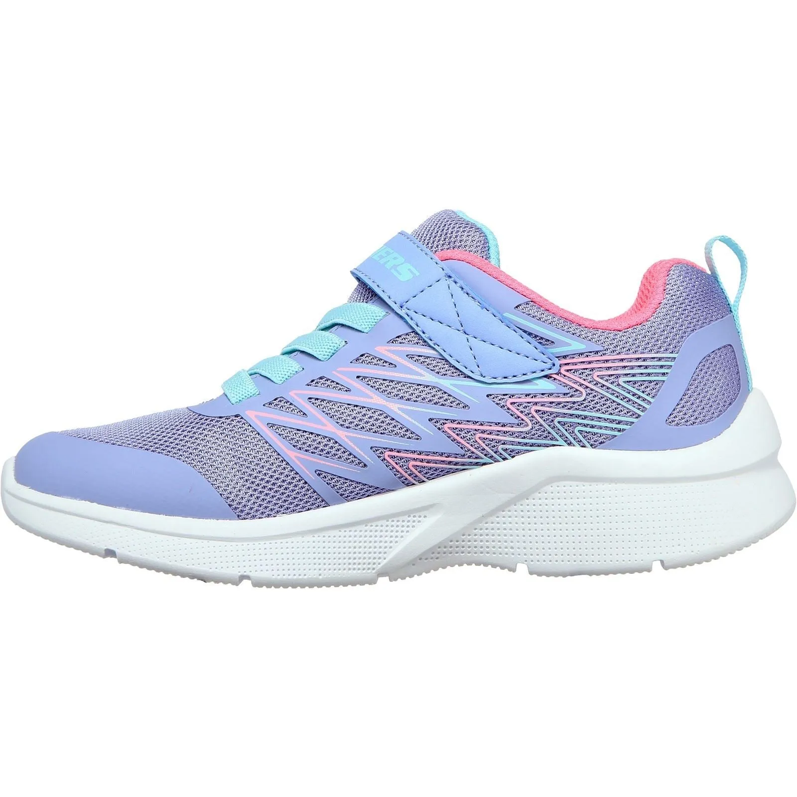 Skechers (GAR302468L) Childrens Sports Microspec Bold Delight Shoes in UK 1.5 to 13.5