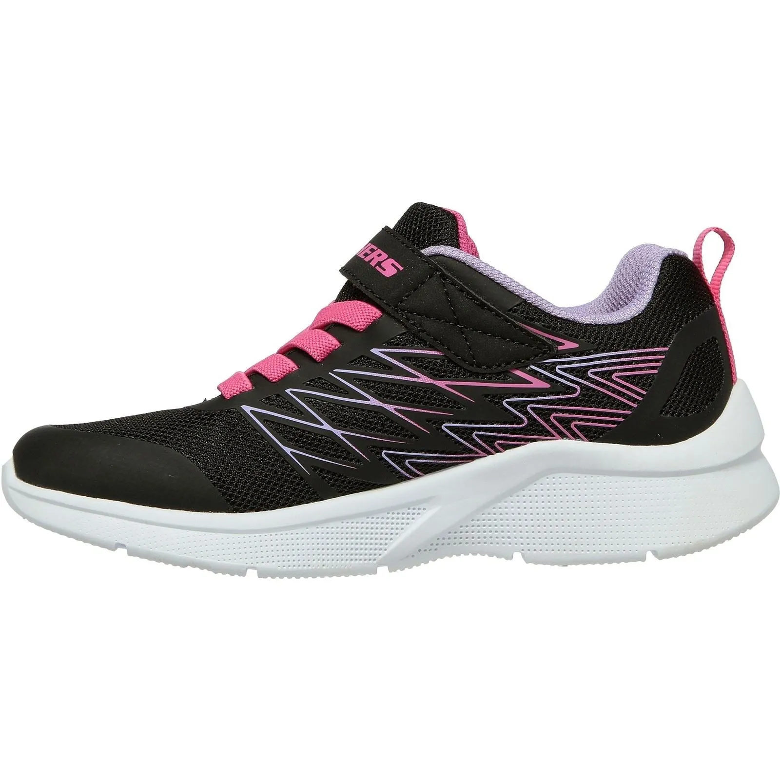 Skechers (GAR302468L) Childrens Sports Microspec Bold Delight Shoes in UK 1.5 to 13.5