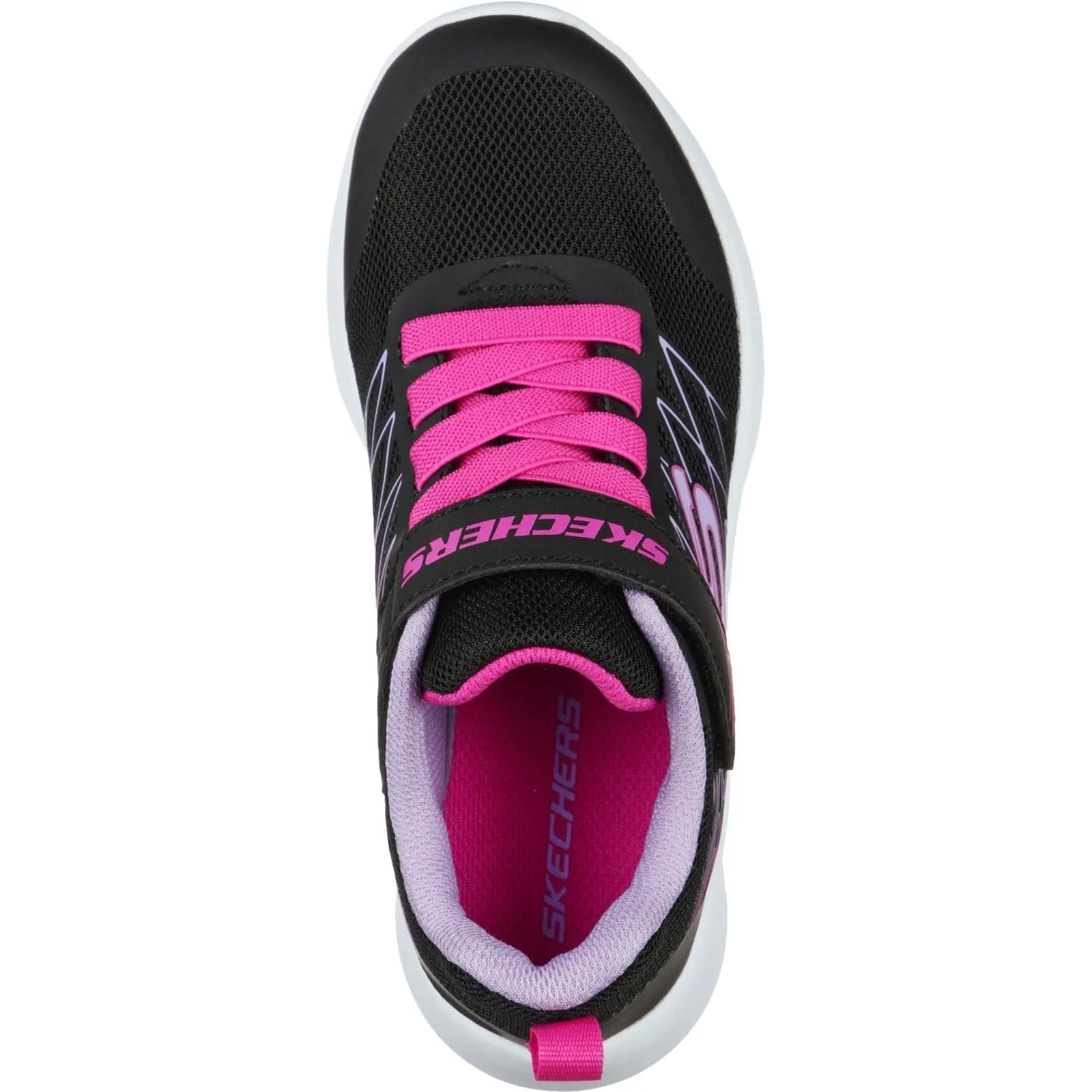 Skechers (GAR302468L) Childrens Sports Microspec Bold Delight Shoes in UK 1.5 to 13.5