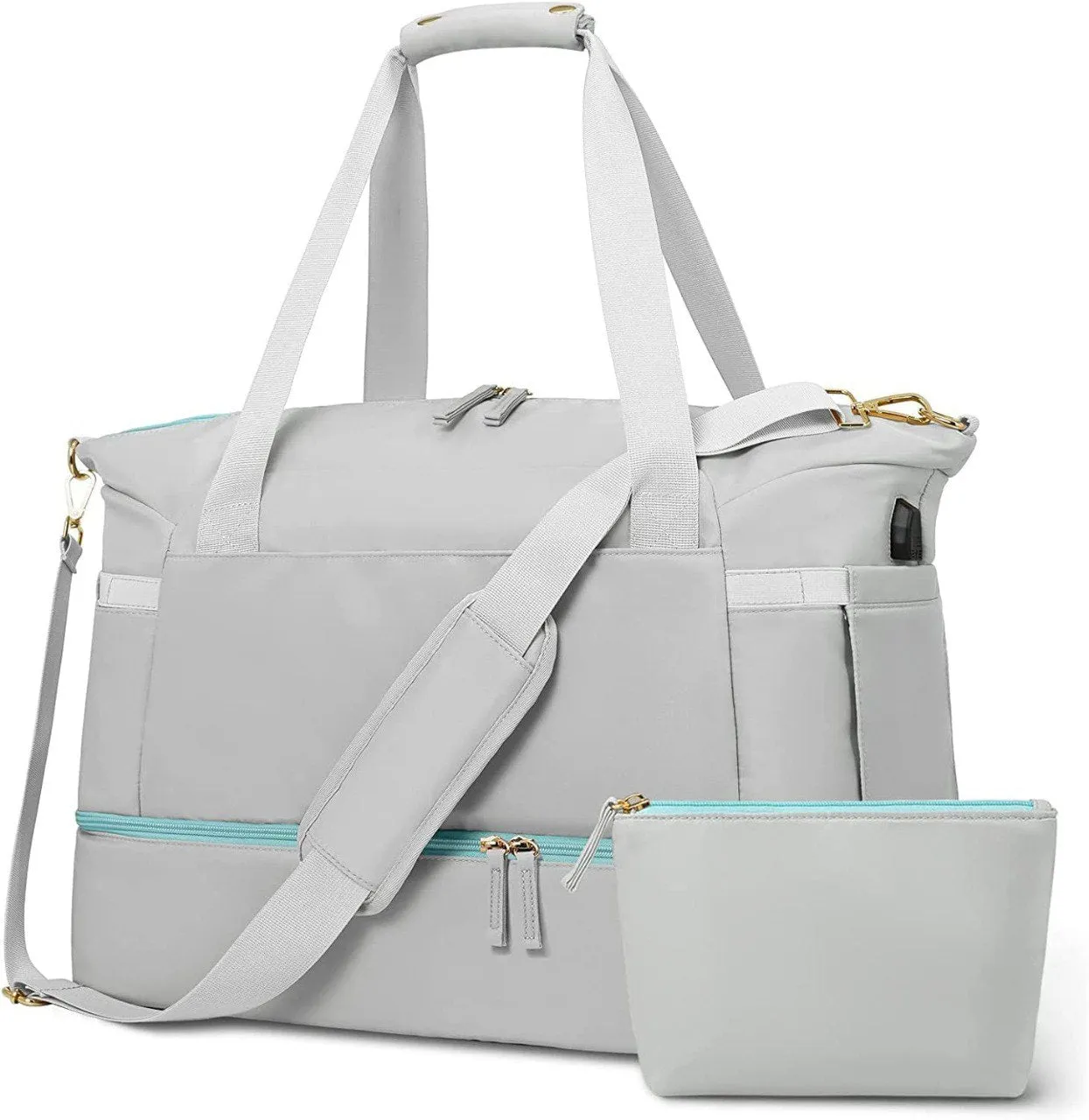 Smart Travel Bag | USB, Wet Pocket & Shoe Space