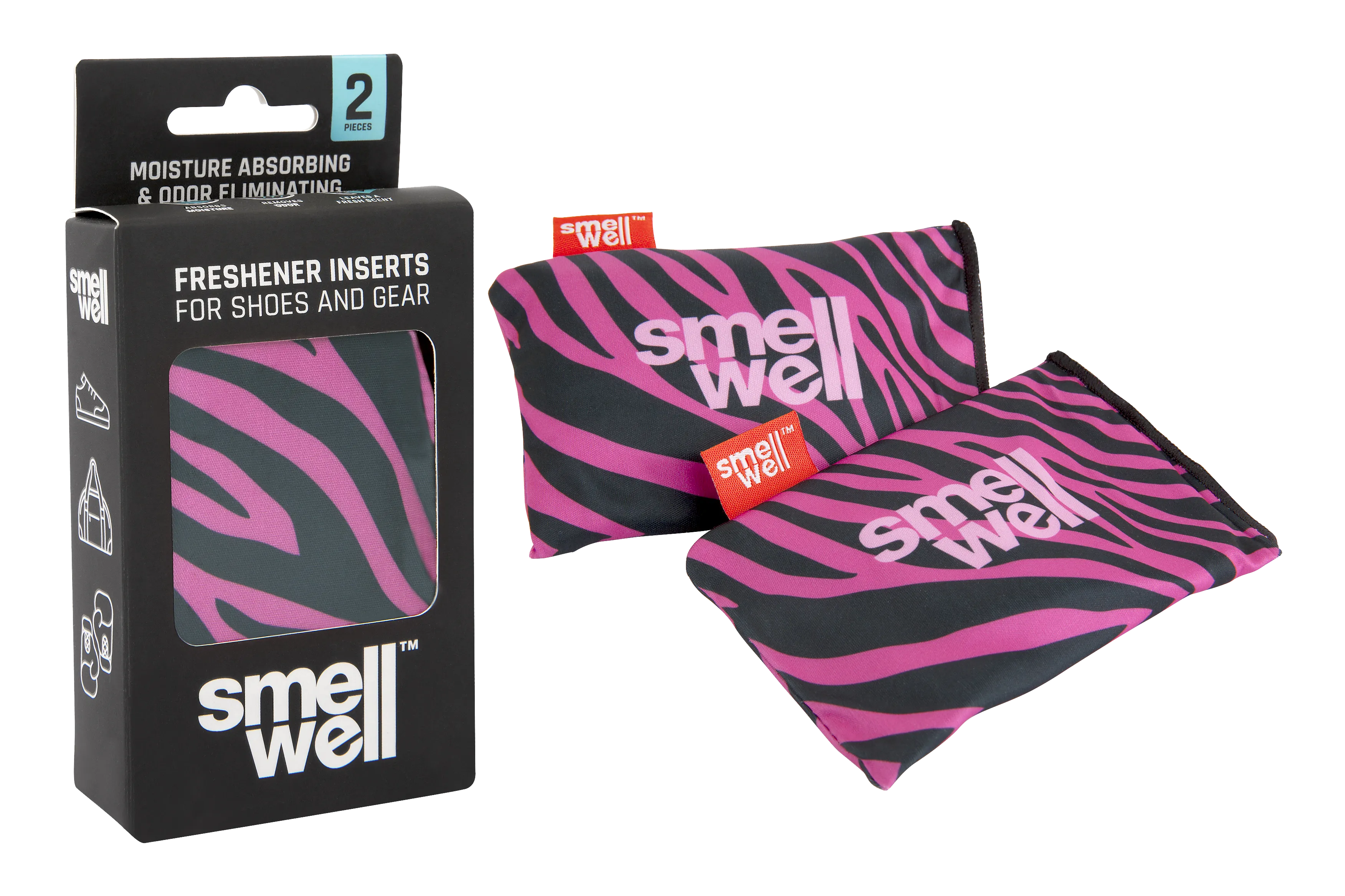 Smell Well Shoe Refresher & Deodoriser Pink Zebra