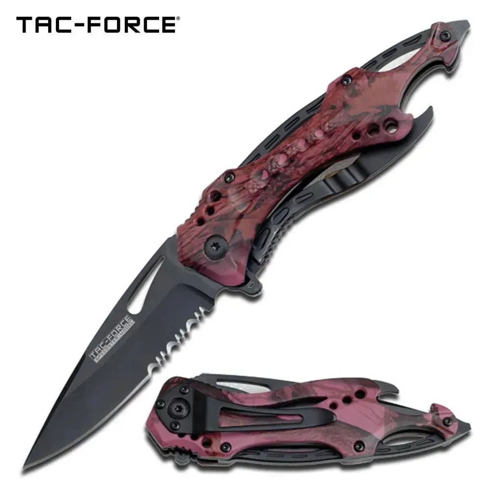 TF - Sports Bike Handle Foldekniv - Rosa Camo