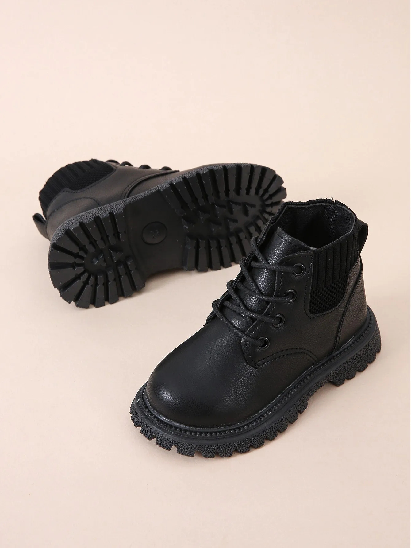 Toddler Minimalist Lace-up Front Boots