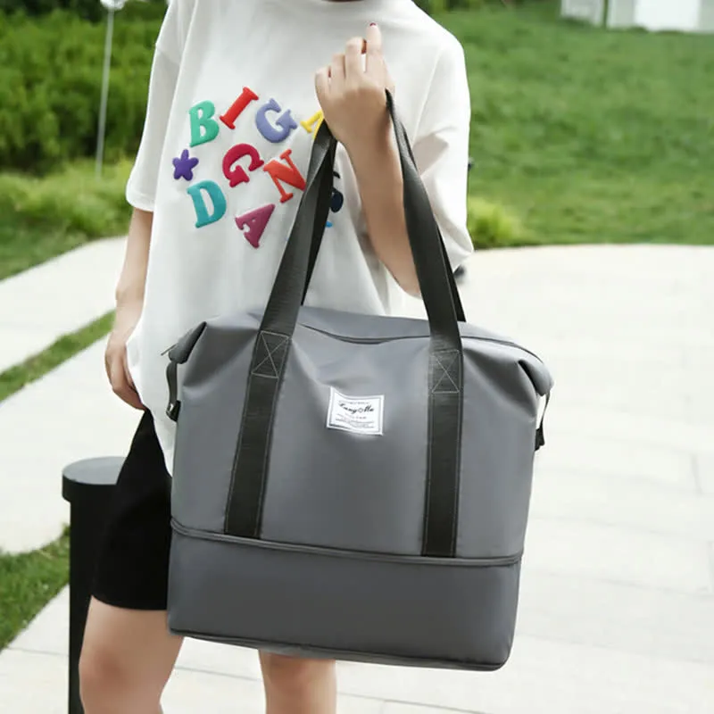 Travel Duffel Bag Sports Tote Gym Bag Shoulder Weekender Overnight Bag
