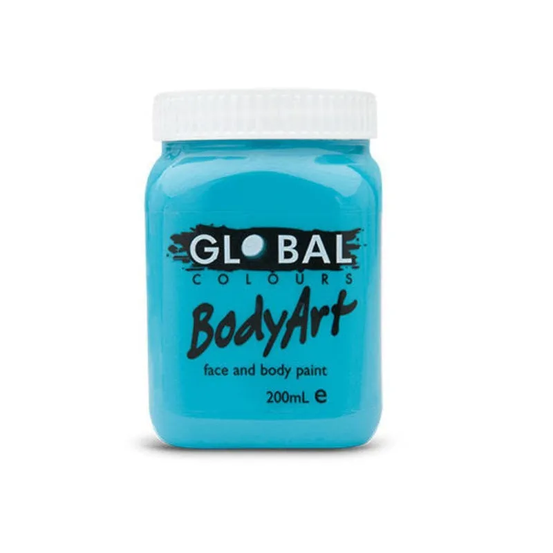 Turquoise Face and Body Paint