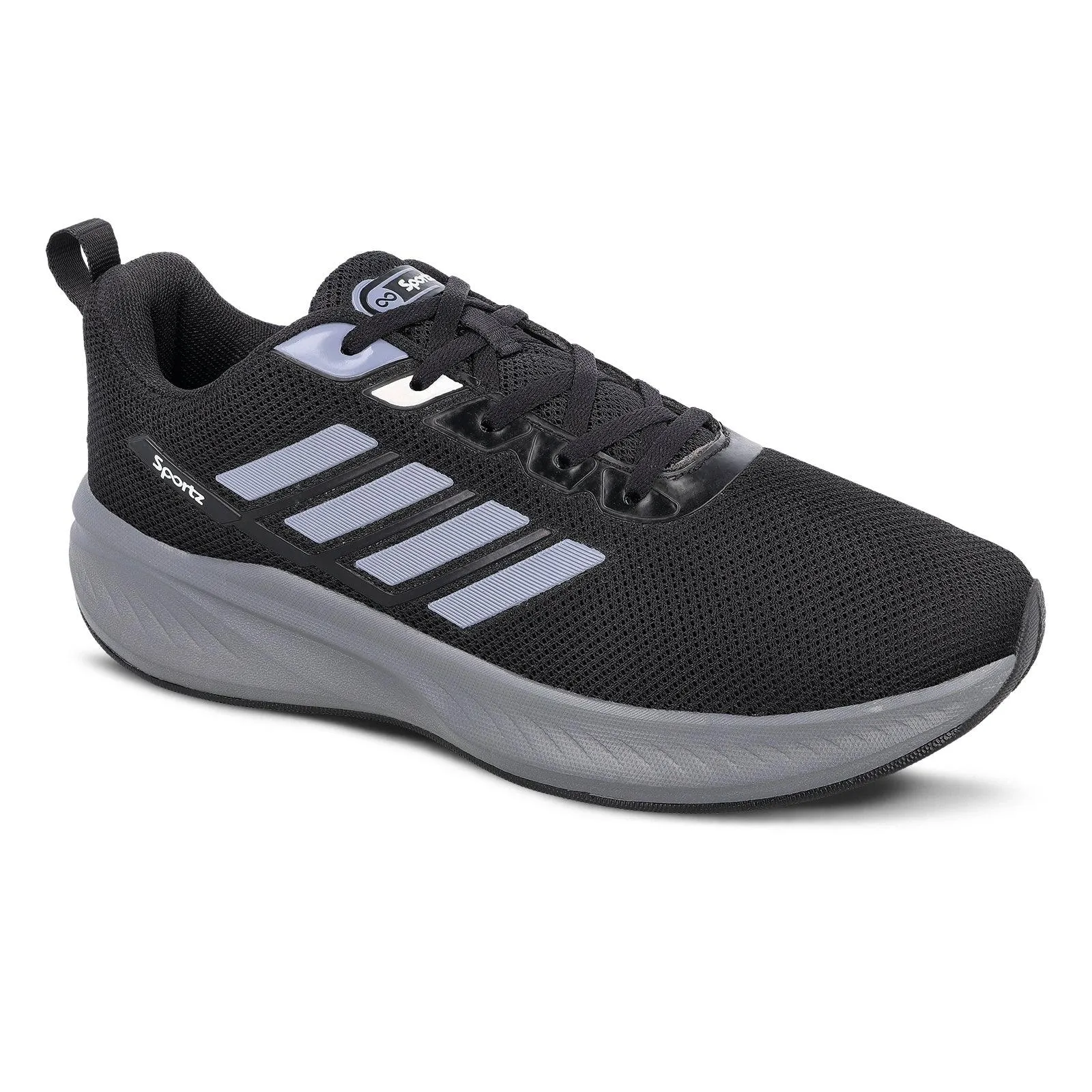 URBAN KING Men's Lace-up Sports Shoe - WS9593 Black Grey