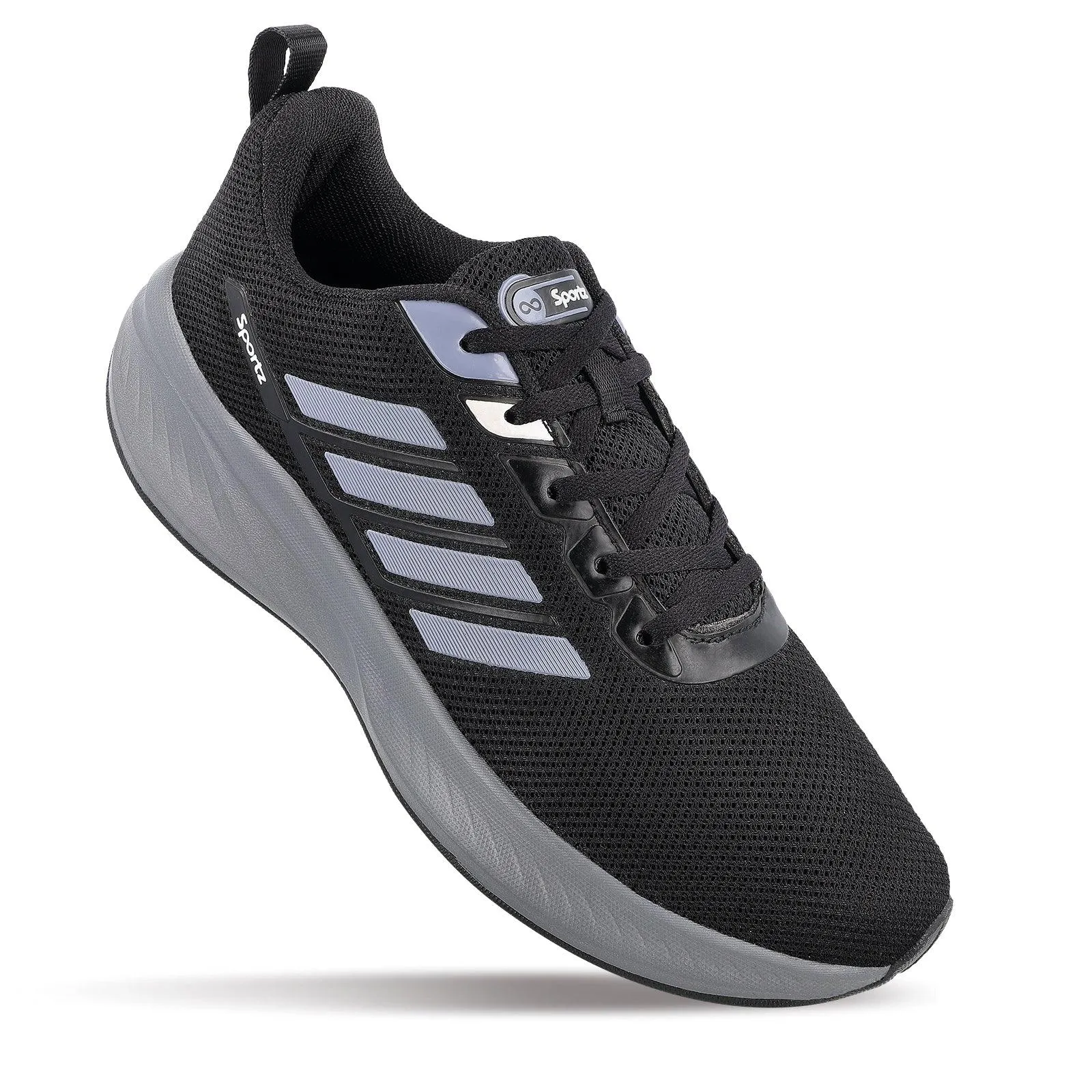 URBAN KING Men's Lace-up Sports Shoe - WS9593 Black Grey
