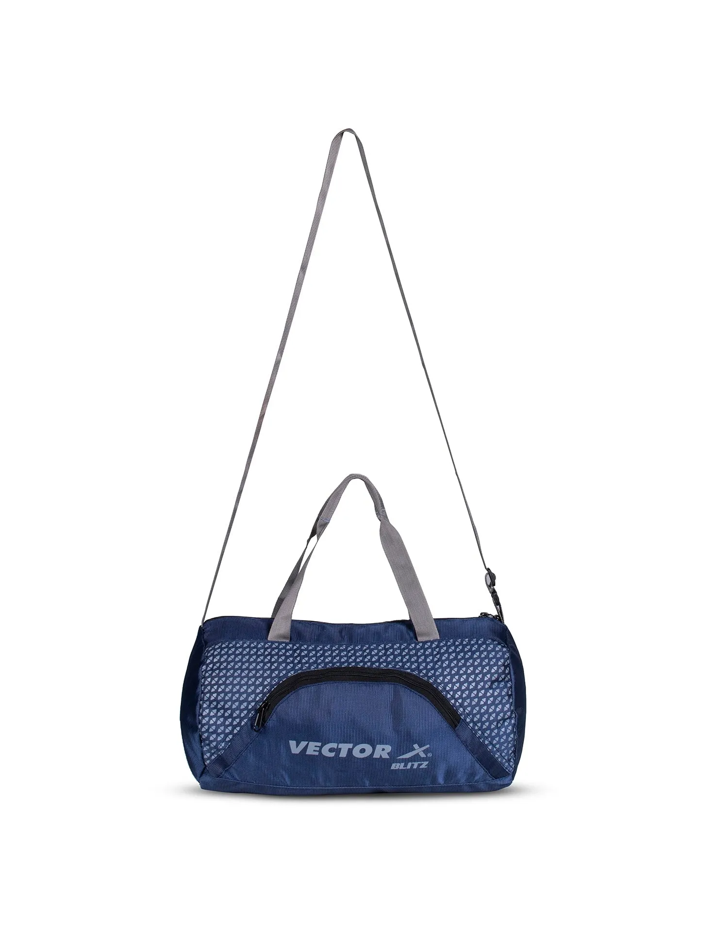VECTOR X Polyester Blitz Gym Bag II Shoulder bag II Luggage Bag II Sports Bag (Grey-Orange) 13.5 L