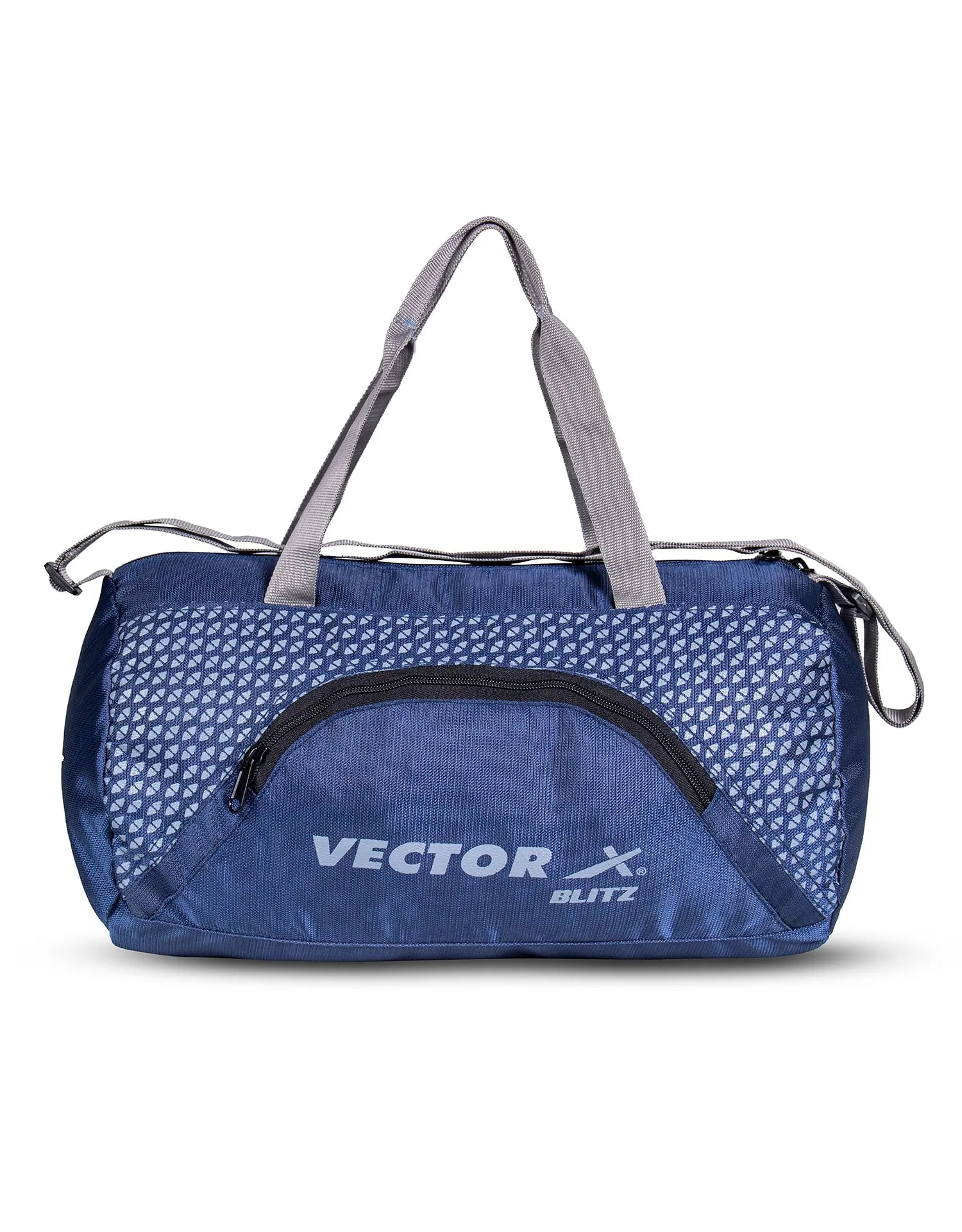 VECTOR X Polyester Blitz Gym Bag II Shoulder bag II Luggage Bag II Sports Bag (Grey-Orange) 13.5 L