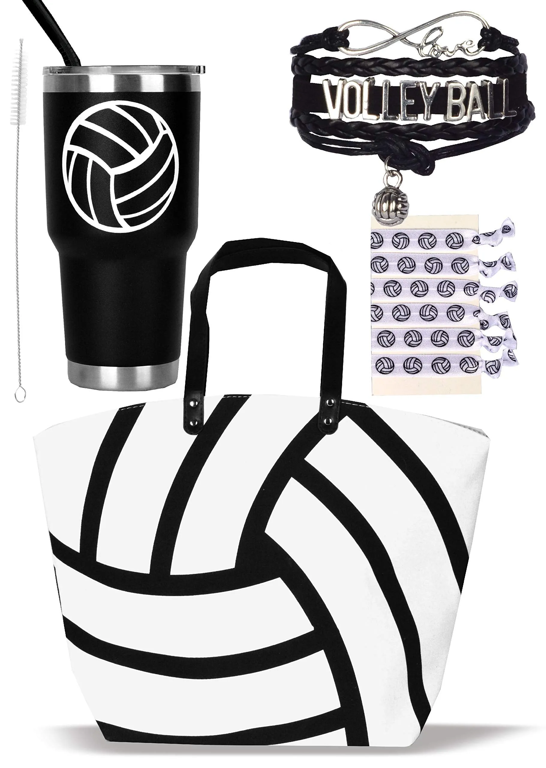 Volleyball Tote Bag For Woman, Volleyball Tumbler, Volleyball Mom Tote, Volleyball Bags