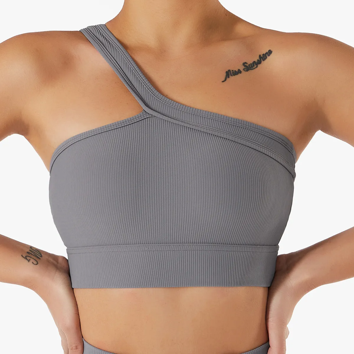 Wholesale Women's One Shoulder Sports Bra