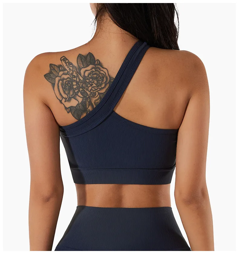 Wholesale Women's One Shoulder Sports Bra