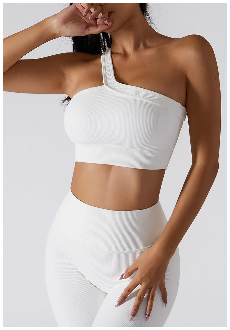 Wholesale Women's One Shoulder Sports Bra