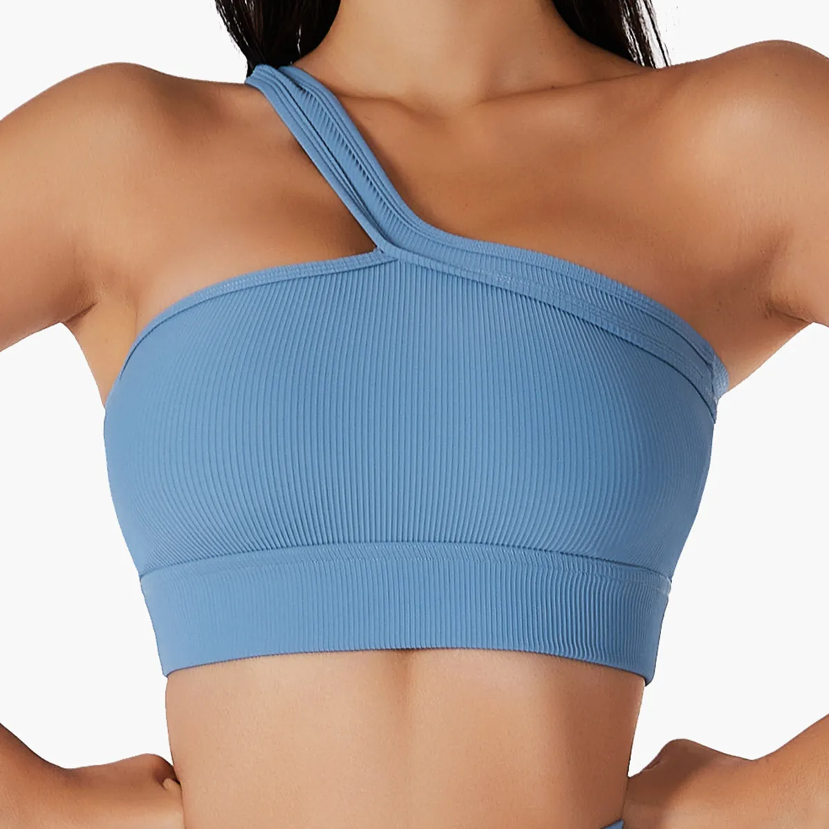 Wholesale Women's One Shoulder Sports Bra