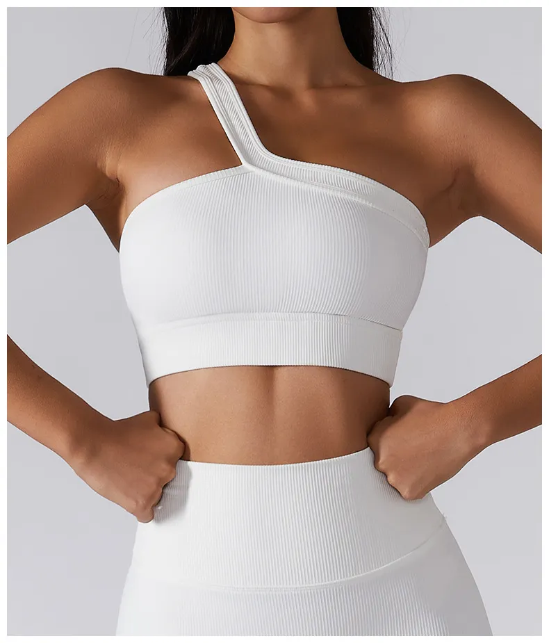 Wholesale Women's One Shoulder Sports Bra