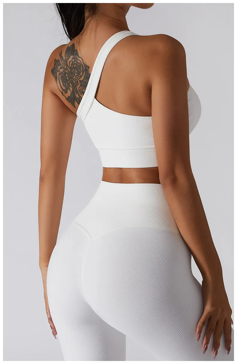 Wholesale Women's One Shoulder Sports Bra