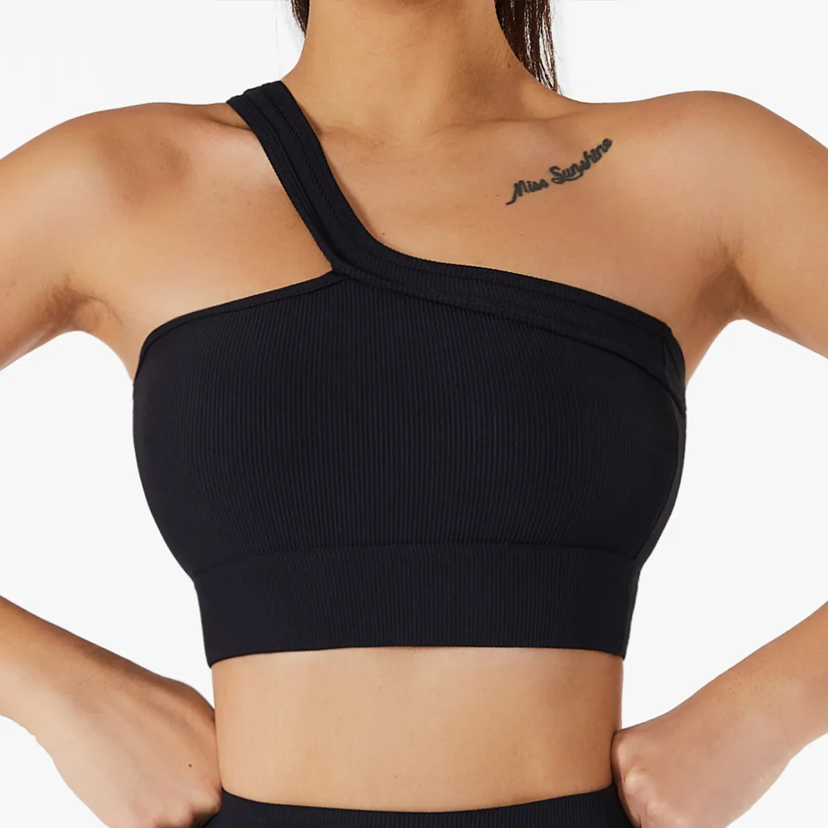 Wholesale Women's One Shoulder Sports Bra