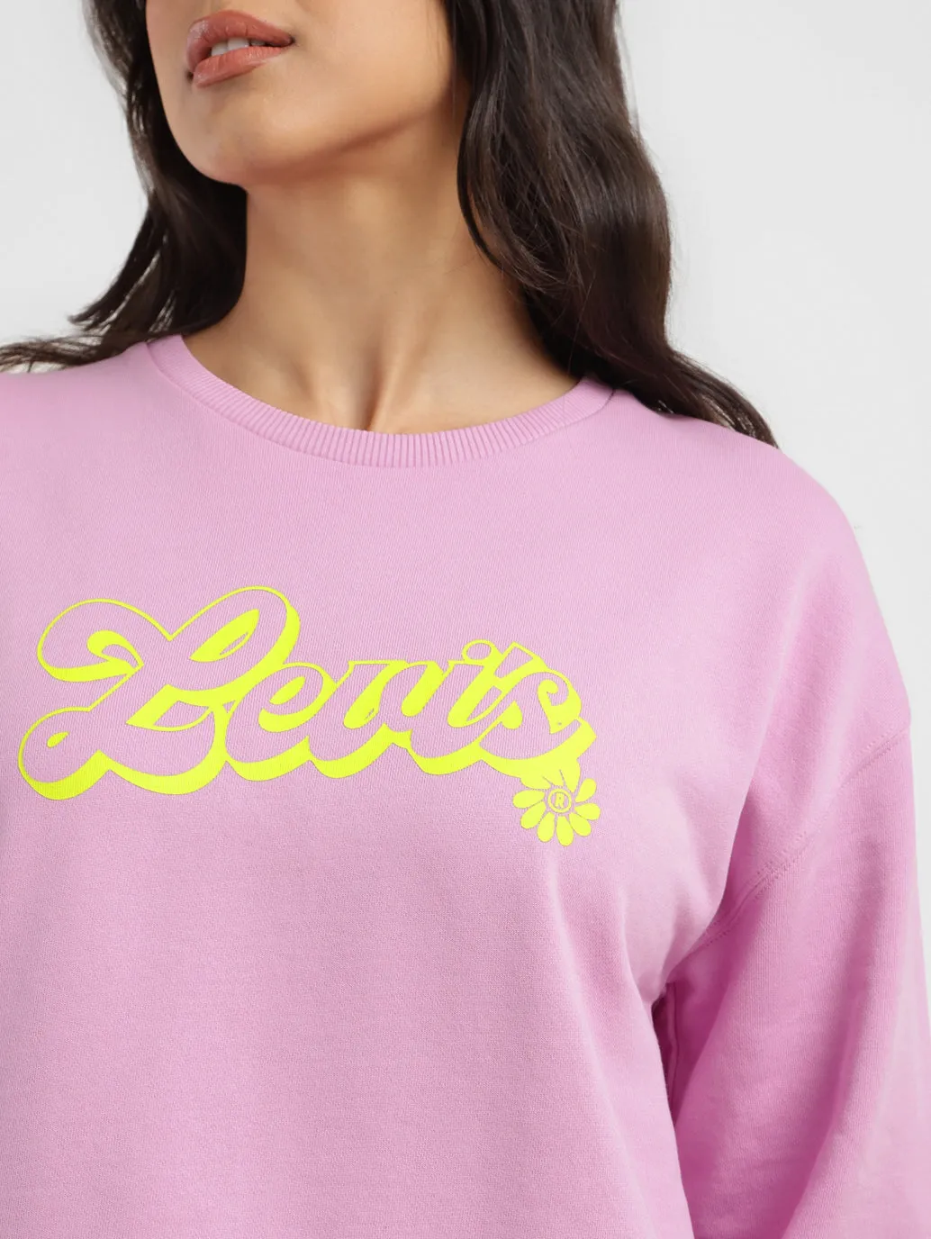 Women's Graphic Print Crew Neck Sweatshirt