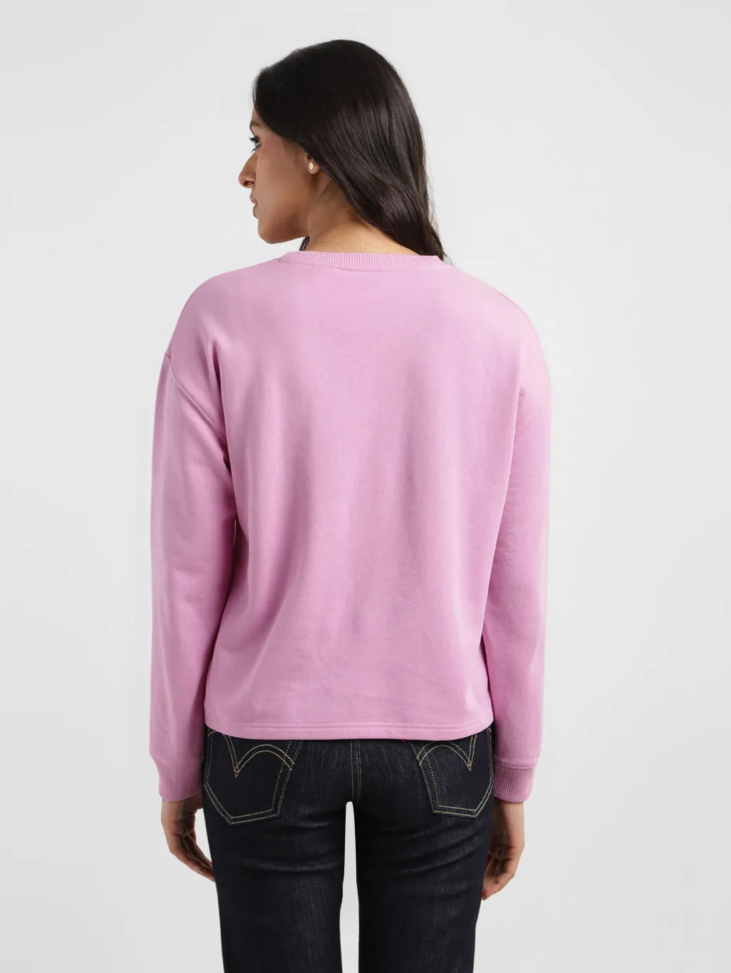 Women's Graphic Print Crew Neck Sweatshirt