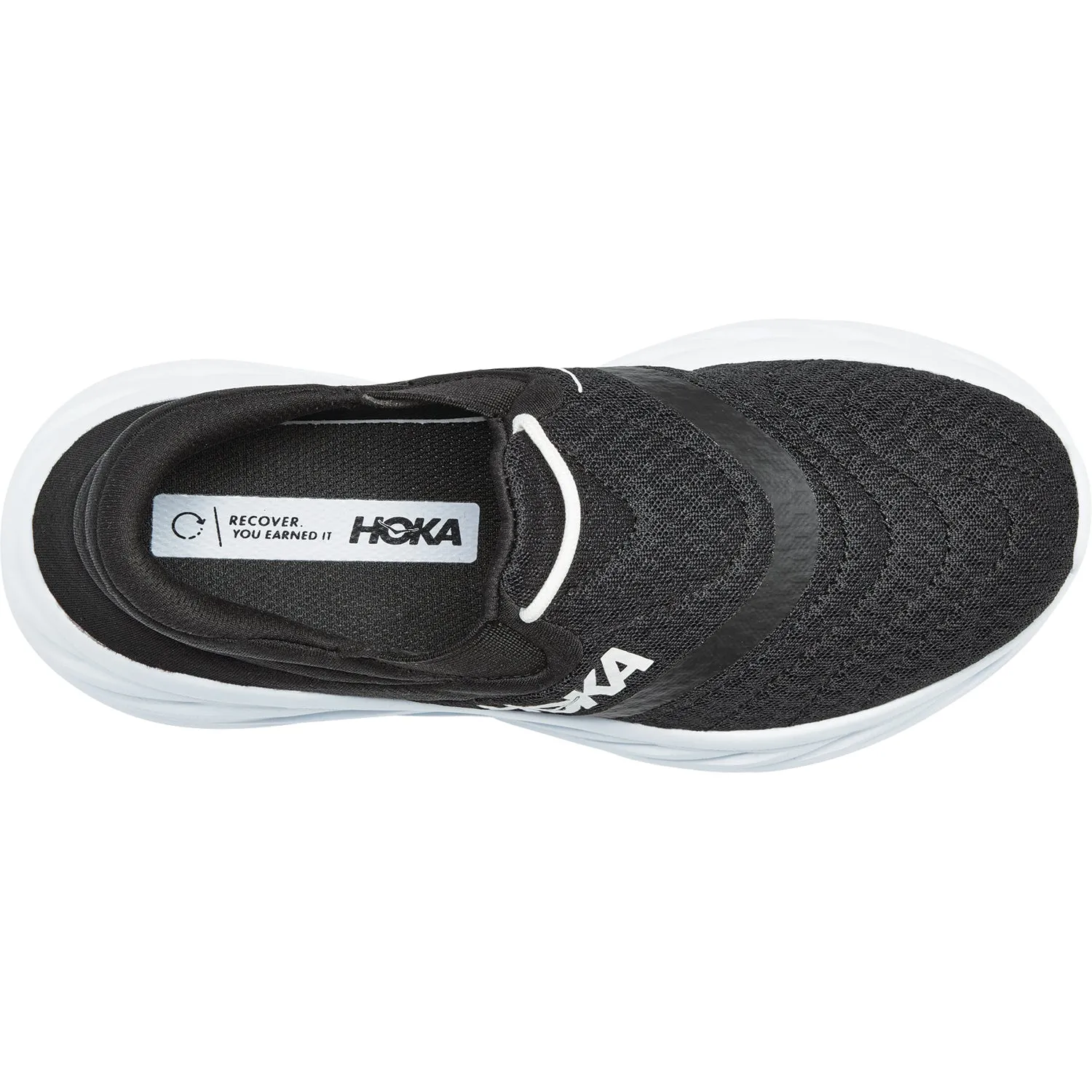 Women's Hoka One One Ora Recovery Shoe 2 Black/White Mesh