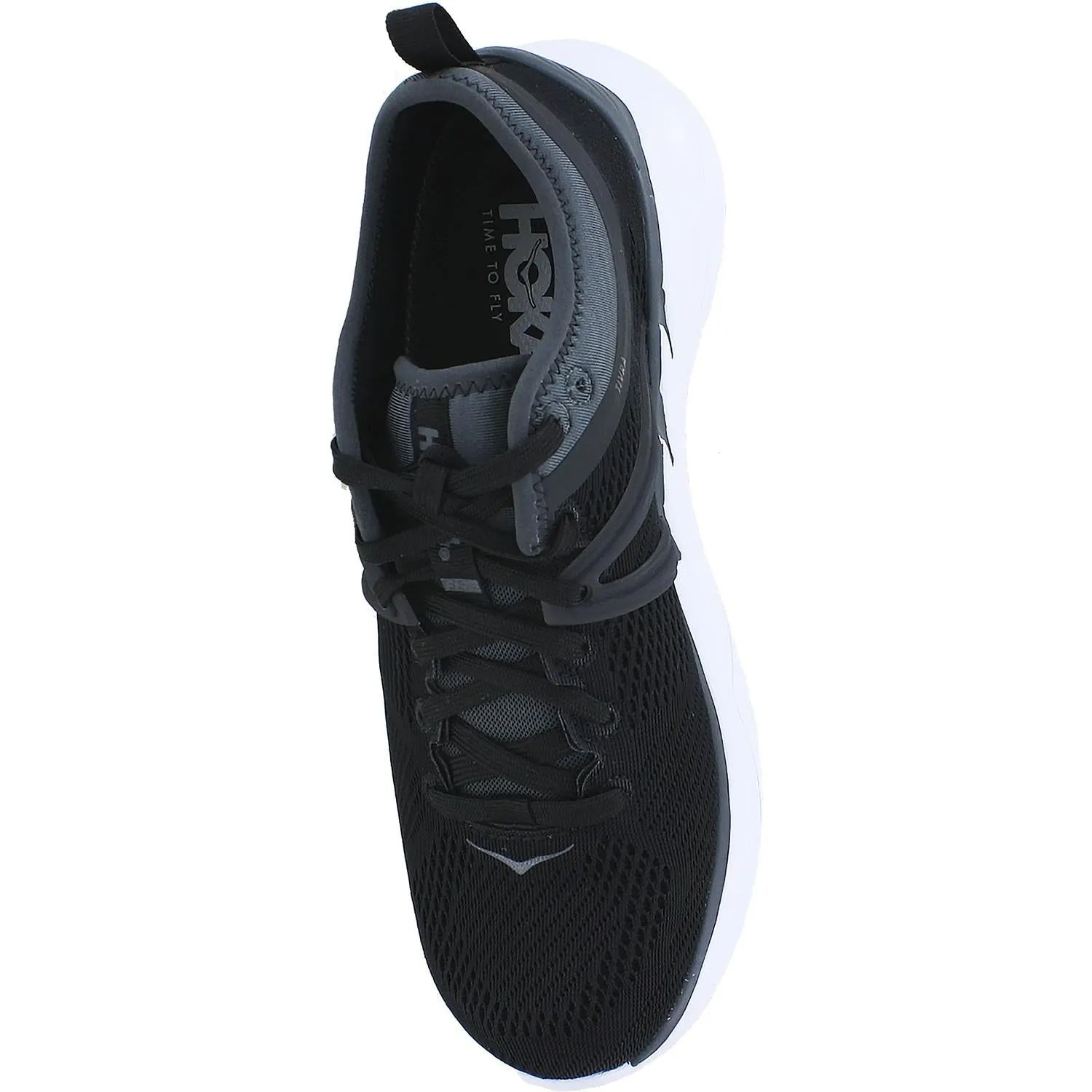 Women's Hoka One One Tivra Black/Dark Shadow Mesh