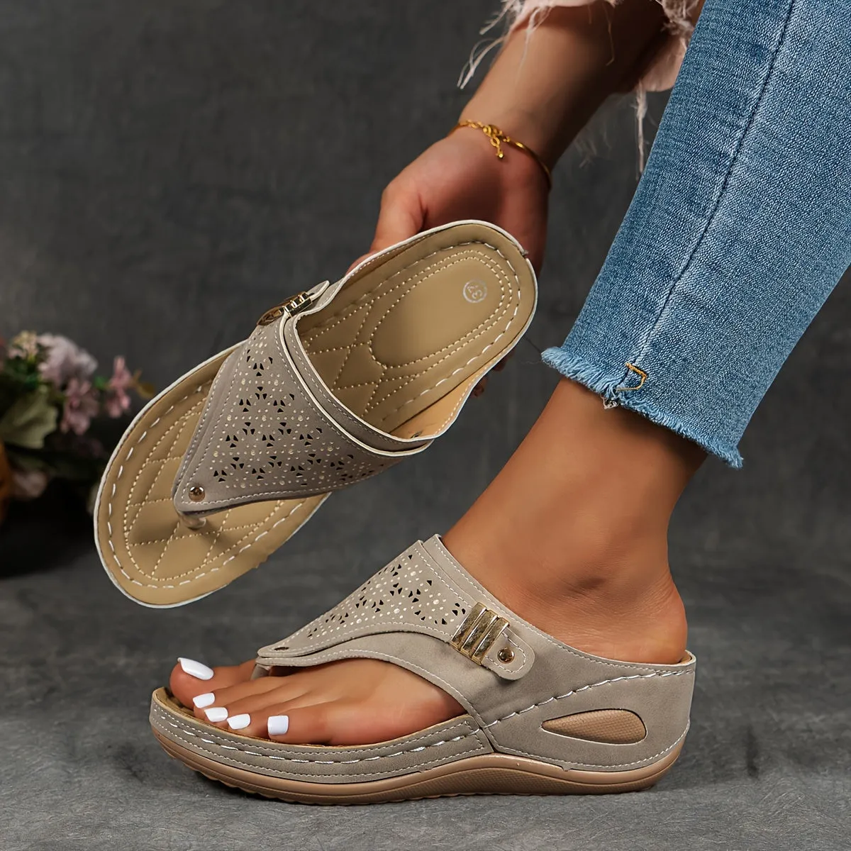 Women's Sandals With NonSlip Soles | Breathable Mesh Shoes