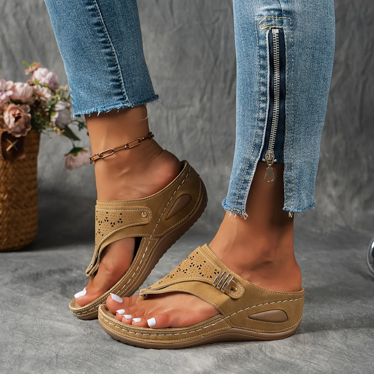 Women's Sandals With NonSlip Soles | Breathable Mesh Shoes