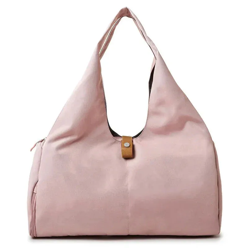 Women's Yoga Travel Bag - Waterproof Multi-Purpose Sports Tote with Shoe Pocket & Stylish Design