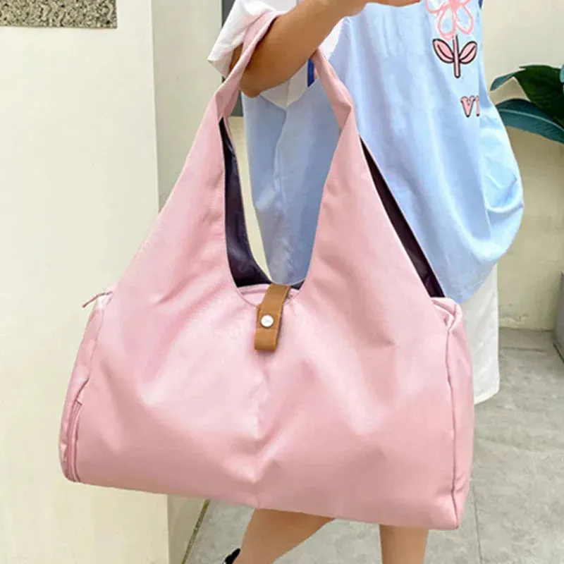 Women's Yoga Travel Bag - Waterproof Multi-Purpose Sports Tote with Shoe Pocket & Stylish Design